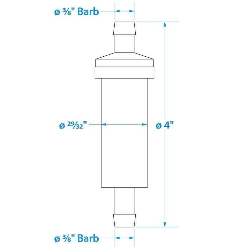 Seachoice 21121 In-Line Fuel Filter