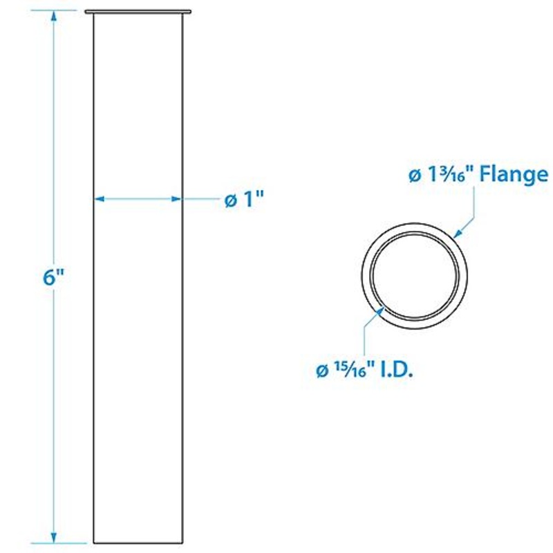 Seachoice Brass Drain Tube