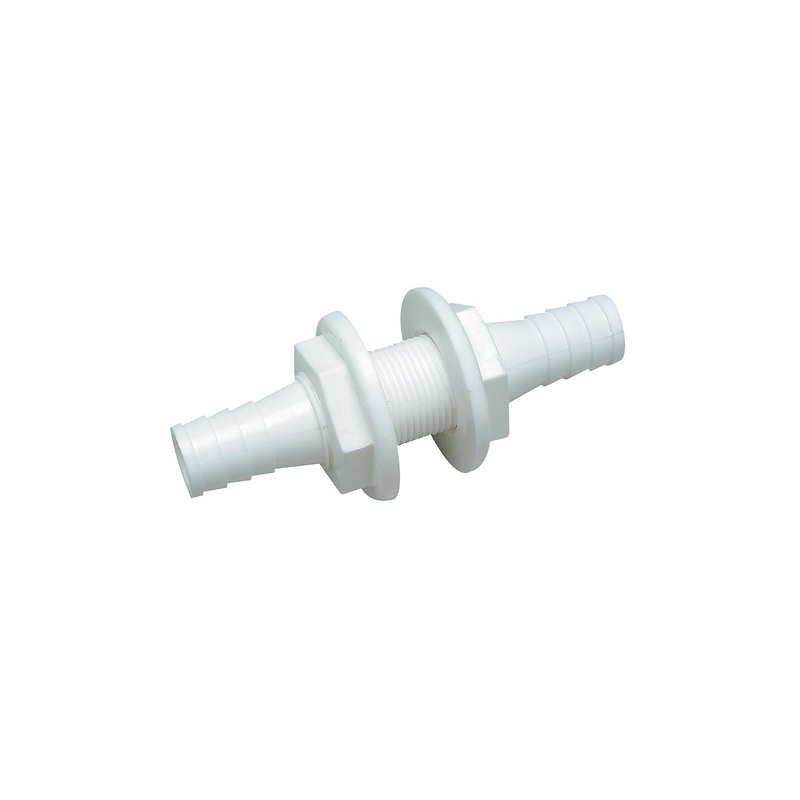 Seachoice Double-Ended 3/4 x 3/4 Thru Hull Connector For Hose