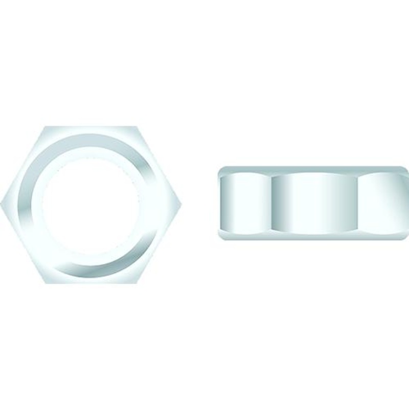 Seachoice 01774 Chrome Plated SS Hex Nut, 5/16-18