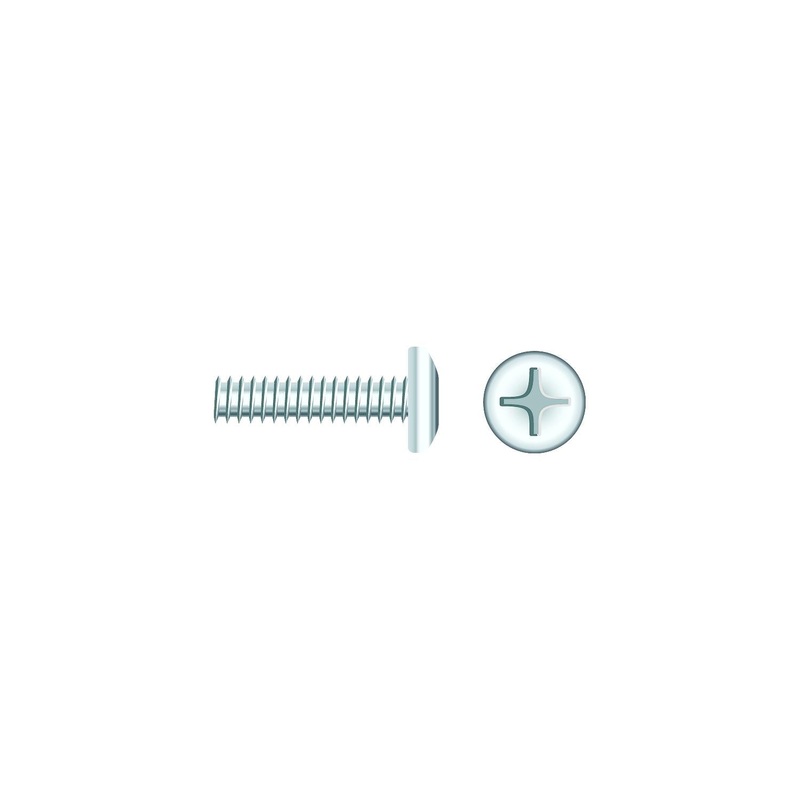 Seachoice 01814 Chrome Plated SS Phillips Machine Screws – Pan Head, 1/4-20 x 2