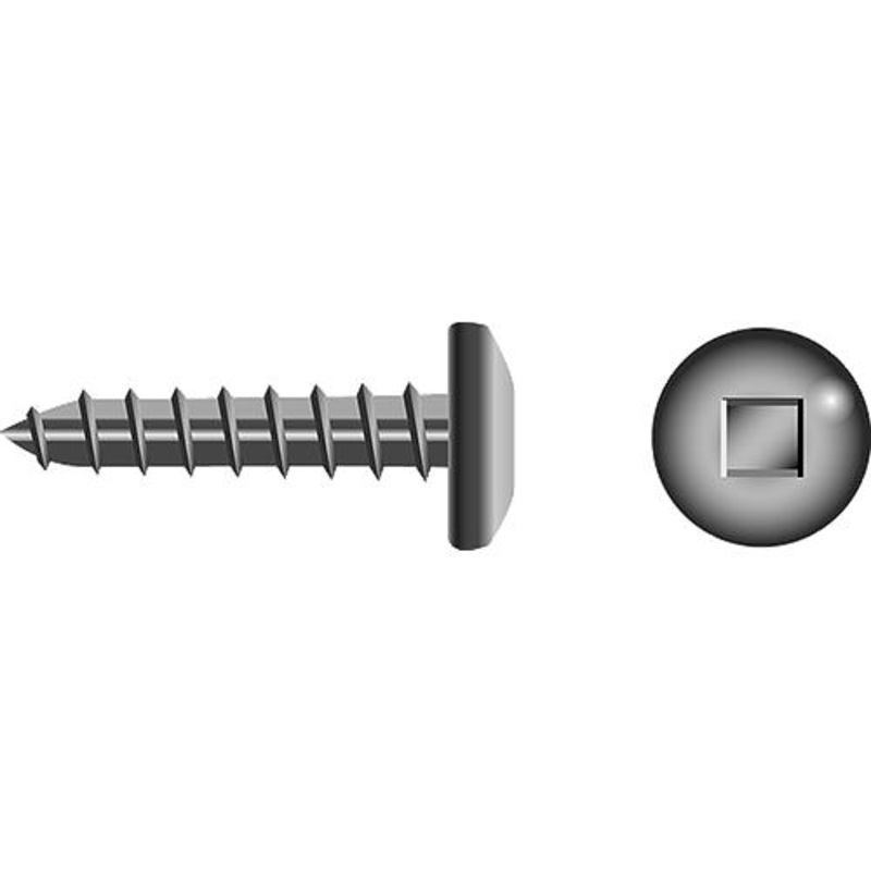 Square Tapping Screw – Pan Head, #12 x 1-1/2