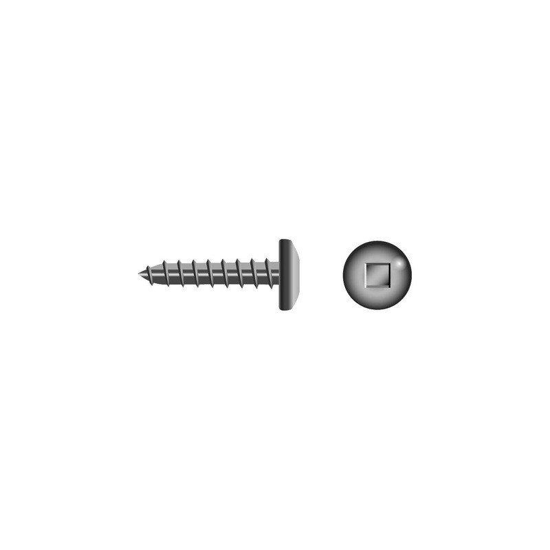 Square Tapping Screw – Pan Head, #6 x 1/2