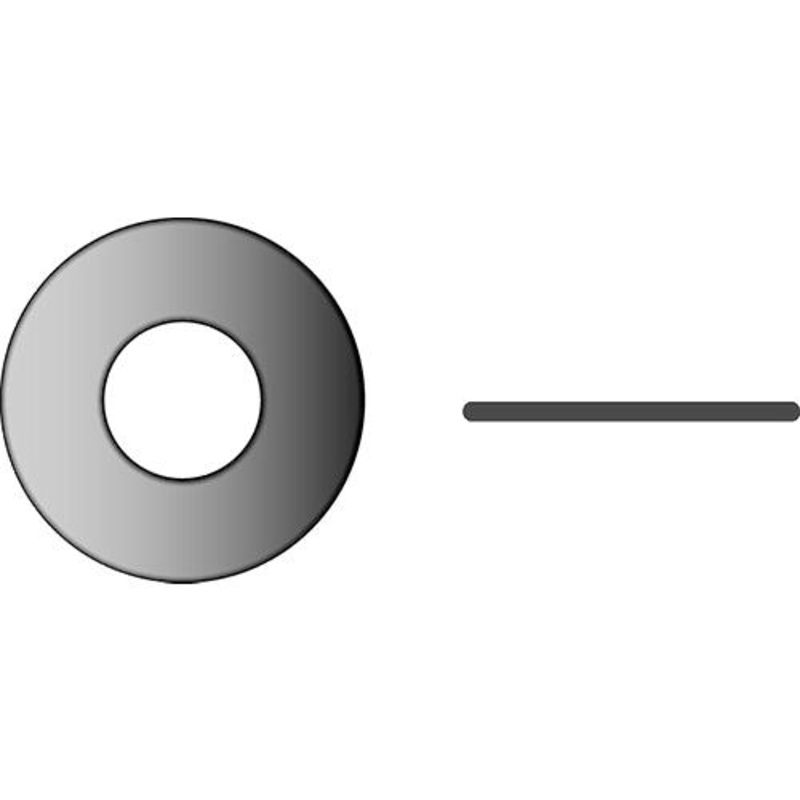 Flat Washer, #8, .032 Thick, OD 3/8