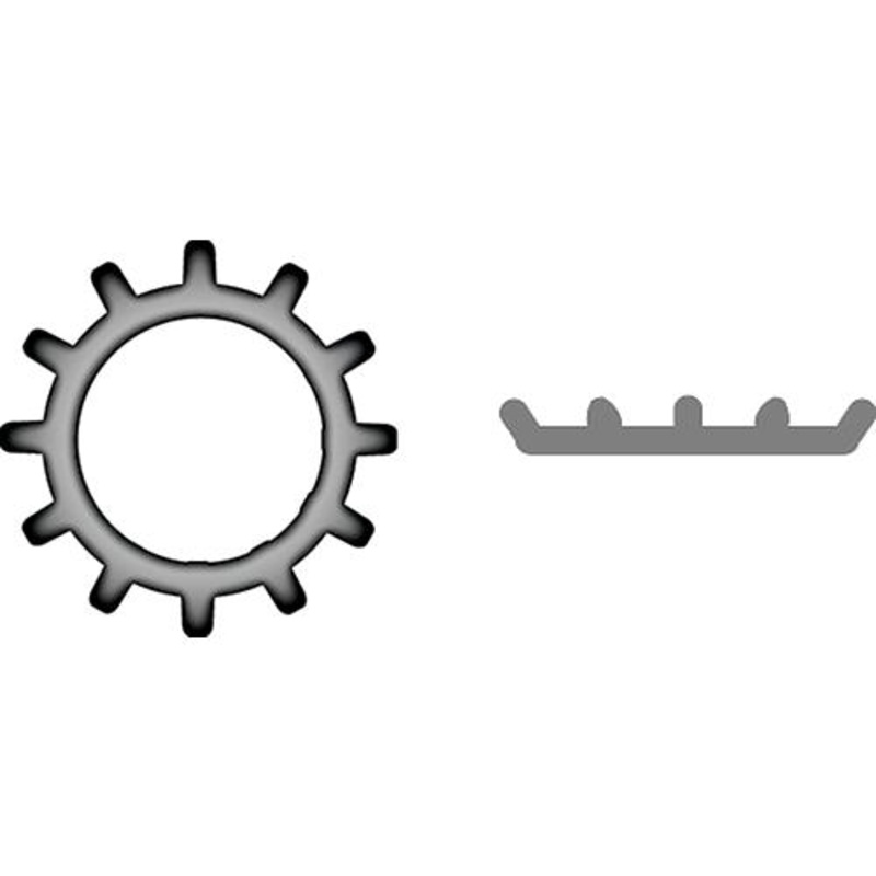 Stainless External Tooth Lock Washer3/8