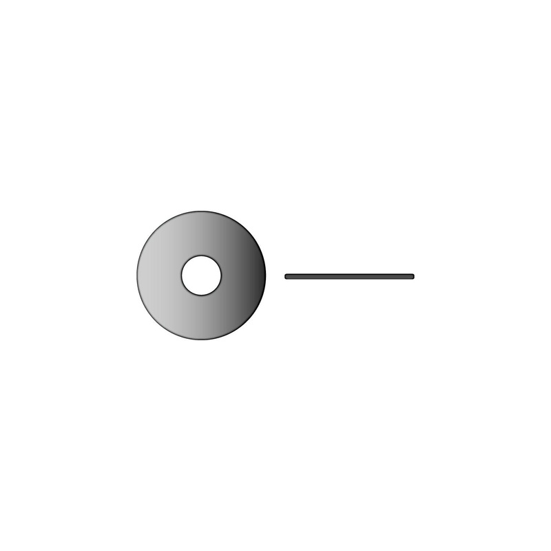 Stainless Fender Washer#6, .050 Thick, OD 3/4