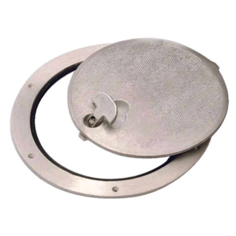 Bomar C4806 Commercial Grade Cast Aluminum Inspection Hatch, 8-3/8 O.D., Round