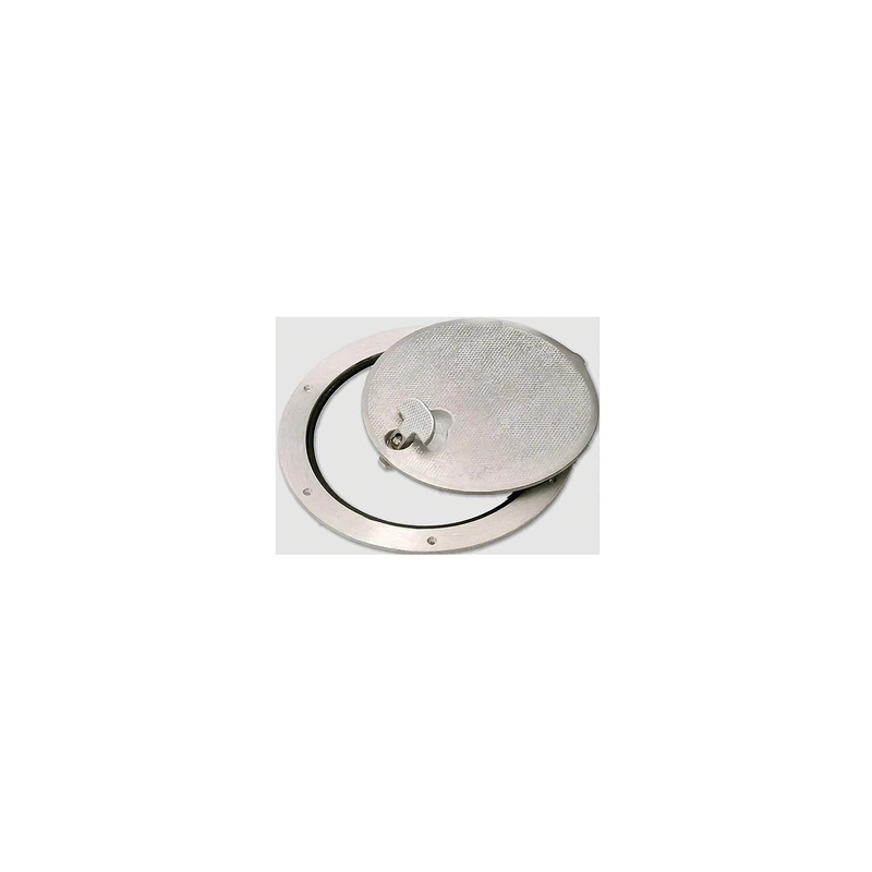 Bomar C4808 Commercial Grade Cast Aluminum Inspection Hatch, 10-7/16 O.D., Round
