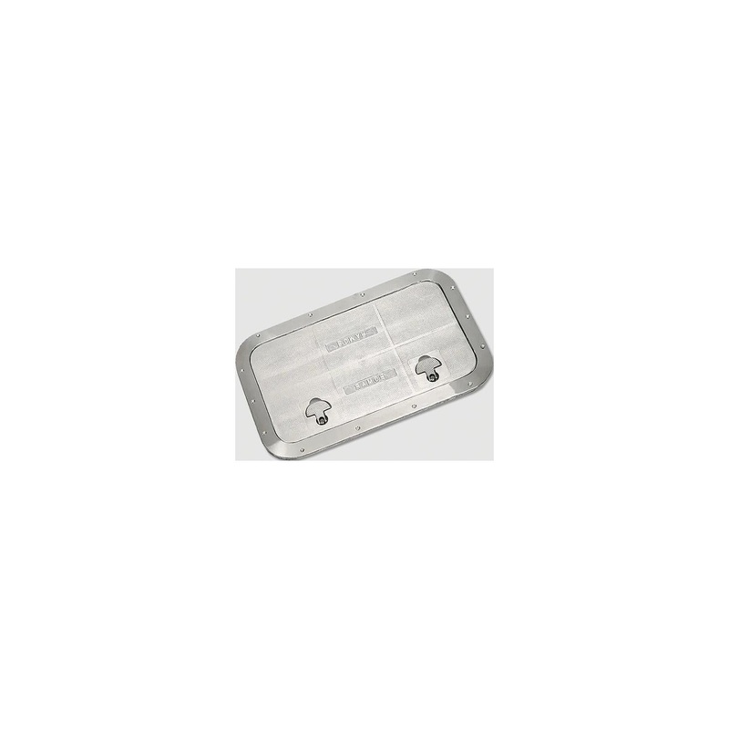 Bomar C4812 Commercial Grade Cast Aluminum Inspection Hatch, 15-15/16 x 13-1/16 O.D., Rectangle