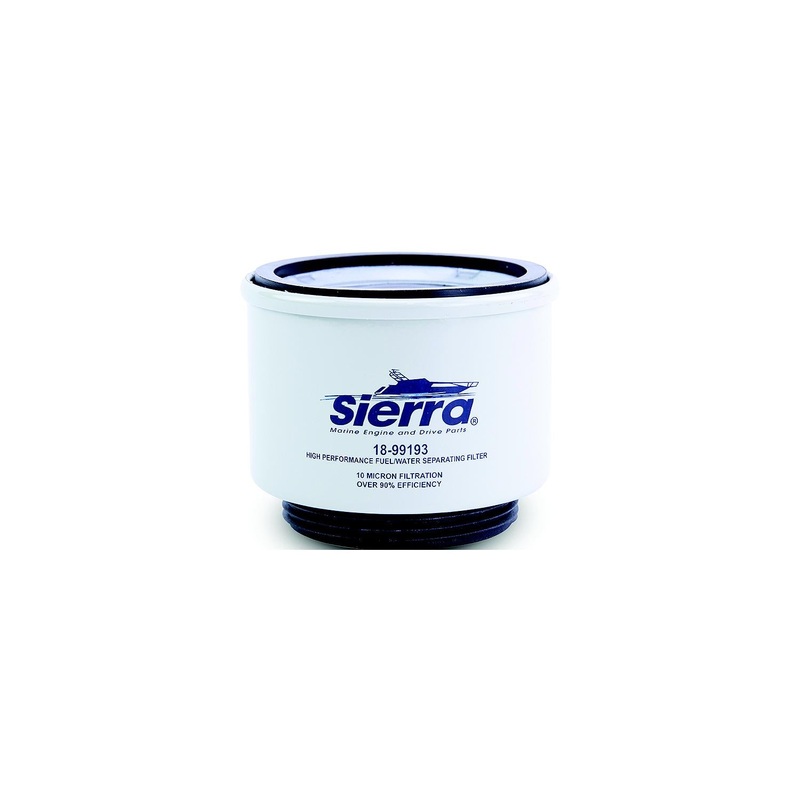 Sierra 99193 Repalcement Racor Spin-On Fuel Water Separator Filter for Above Deck Use, 10 Micron