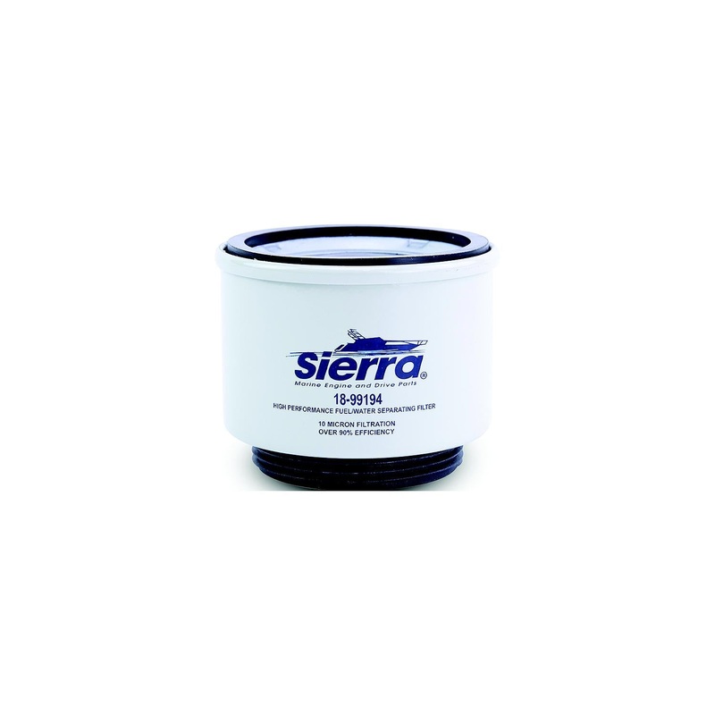 Sierra 99194 Repalcement Racor Spin-On Fuel Water Separator Filter for Above Deck Use, 2 Micron