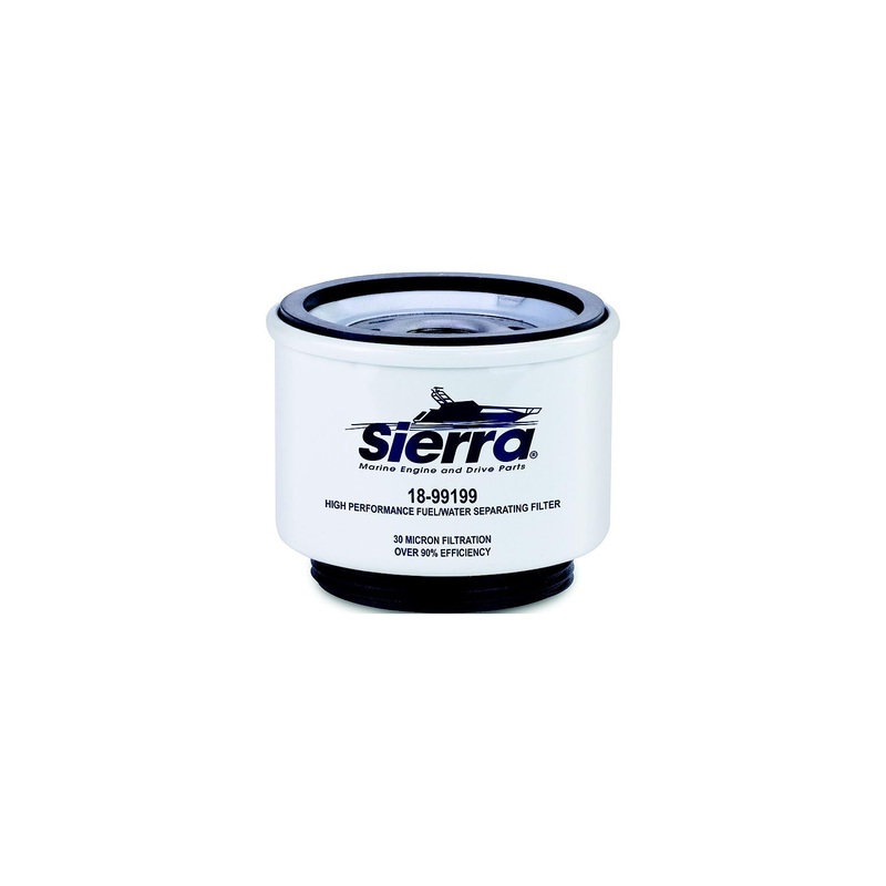 Sierra 99199 Repalcement Racor Spin-On Fuel Water Separator Filter for Above Deck Use, 30 Micron