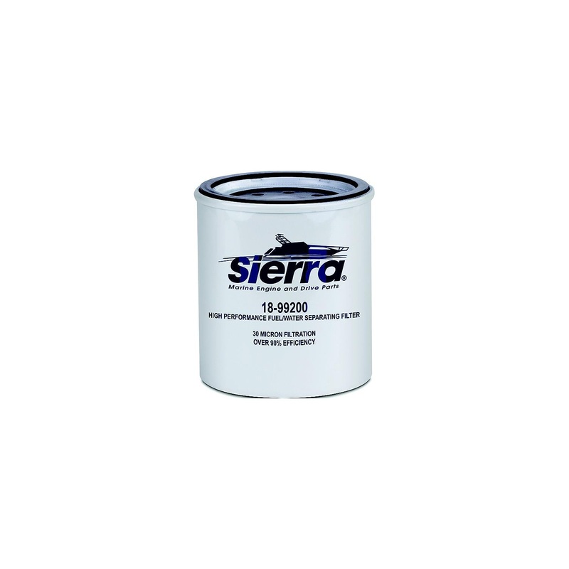 Sierra 99200 Repalcement Racor Spin-On Fuel Water Separator Filter for Above Deck Use, 30 Micron