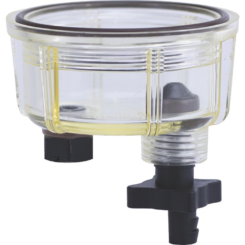 Sierra 99202 Replacement Bowl, Racor Style, Clear Bowl