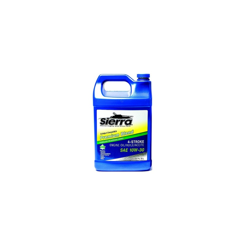 Sierra 9420CAT3 4-Stroke Mineral Forumulation Marine Outboard Engine Oil, 10W-30, Gal, Pack of 6
