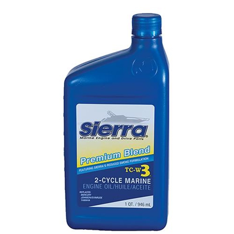 Sierra 1895004 Blue Premium TC-W3 2 Cycle Engine Oil, 2.5 Gal, Pack of 2