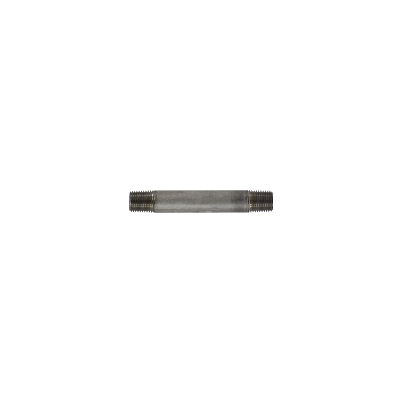 60021 304 Stainless Steel Nipple, 1/4 x 1-1/2
