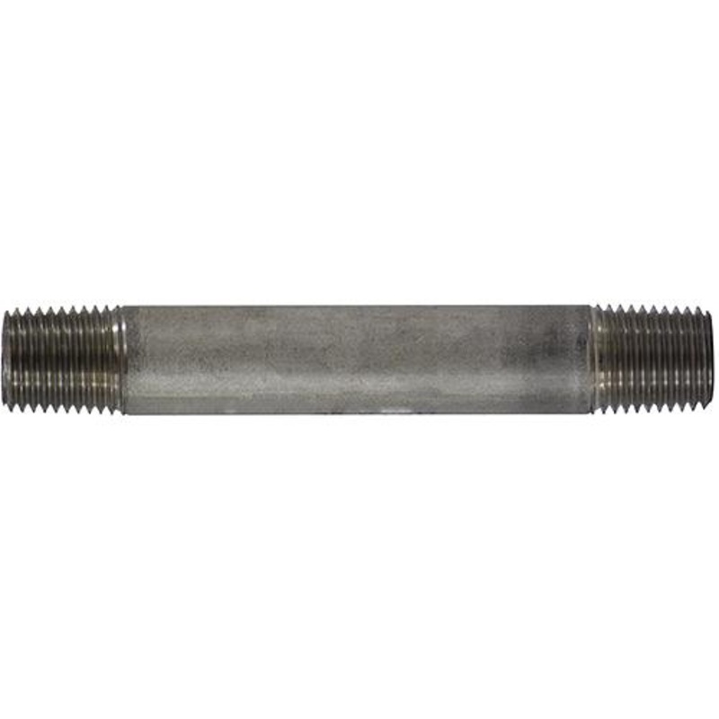 60042 304 Stainless Steel Nipple, 3/8 x 2