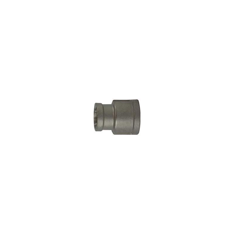74434 316 Stainless Steel Reducing Coupling, 1/2 x 1/4