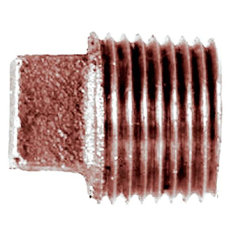 Bronze Square Head Plug, 1-1/4
