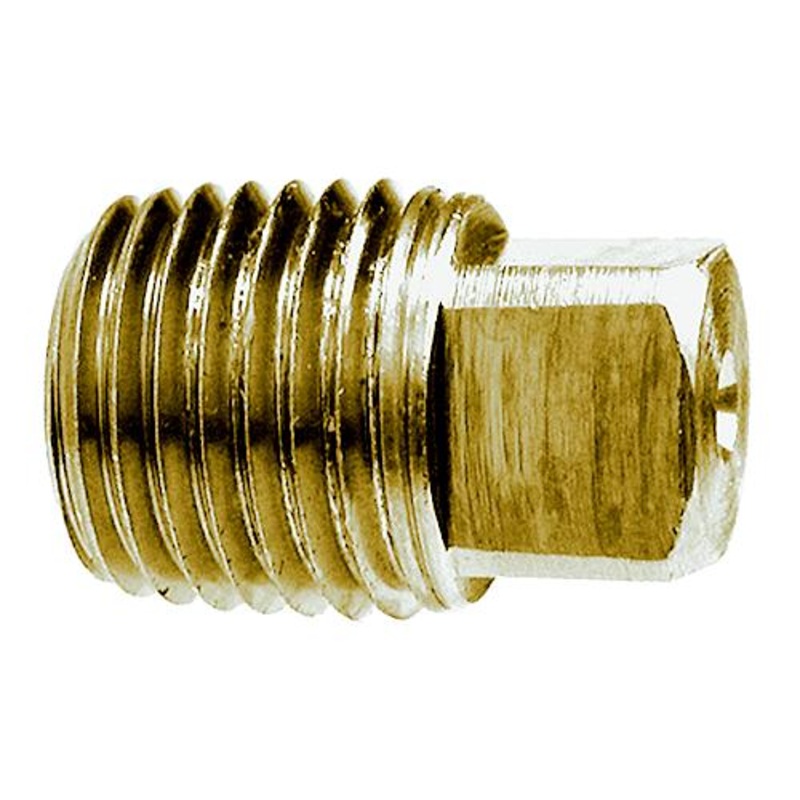 1/2 Brass Sq Head Pipe Plug