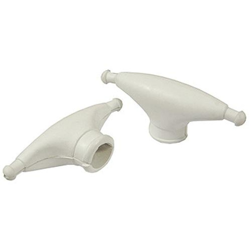 Taylor Rubber Spreader Boots – White (Sold in Pairs)