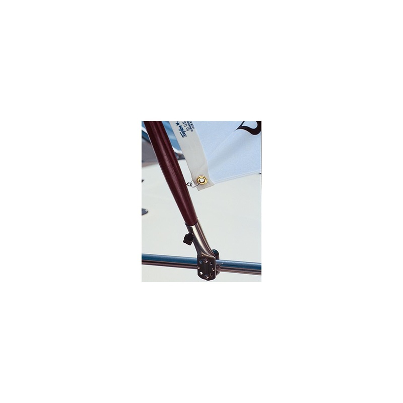 Taylor Stainless Steel Rail Mount Flag Socket Fits 3/4 to 7/8 Poles and Mounts To 7/8 to 1-1/4 Rails