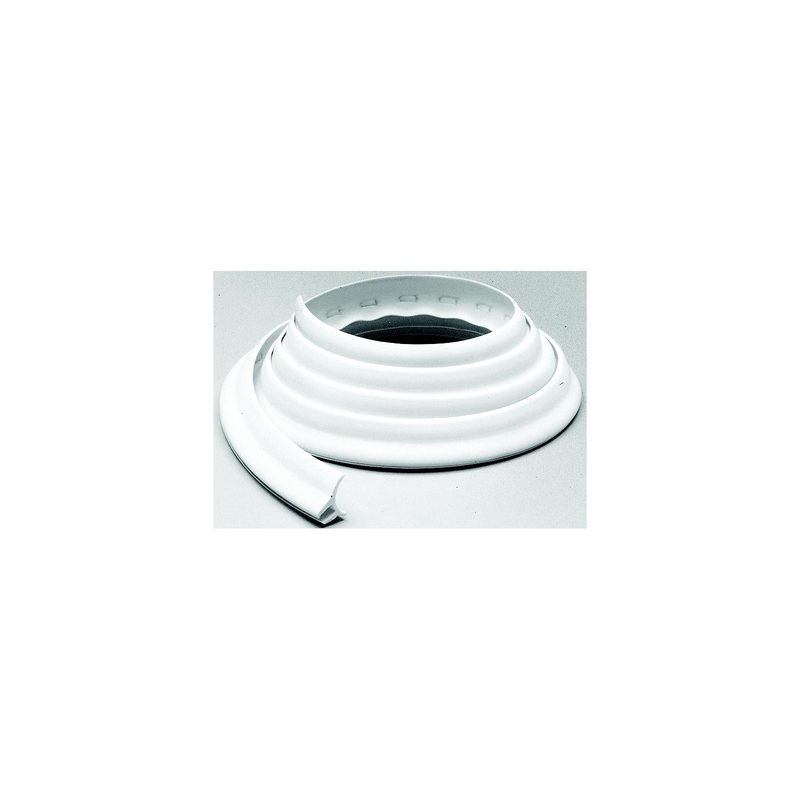 Taylor White Twin-Flap Vinyl Deck Channel 1/4 W x 5/8 H x 110 L
