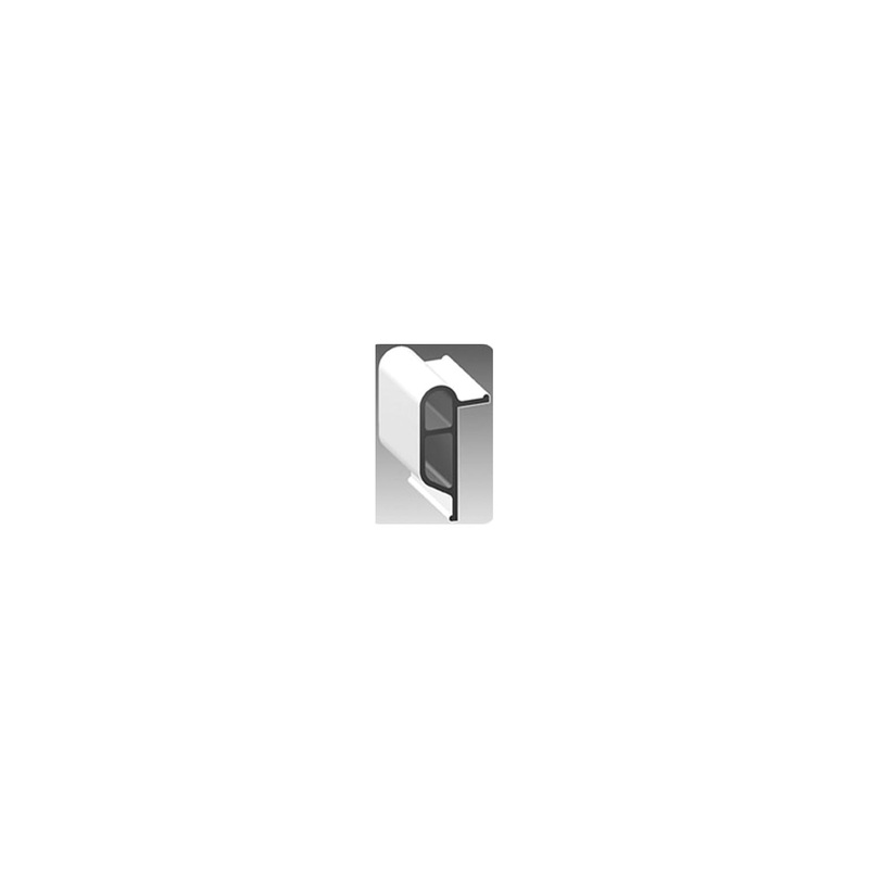 White, Small Double Molded Vinyl Dock Edging. 10′ Coil