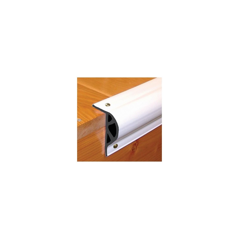 Dock Pro Vinyl Dock Edging P-Shape 3-1/8 H x 2 W x 10′ L, White