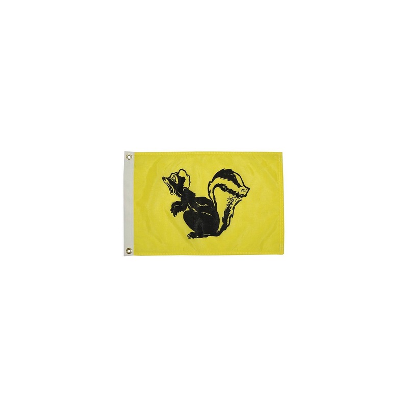Flag 12 x18 Nylon Glo Skunk