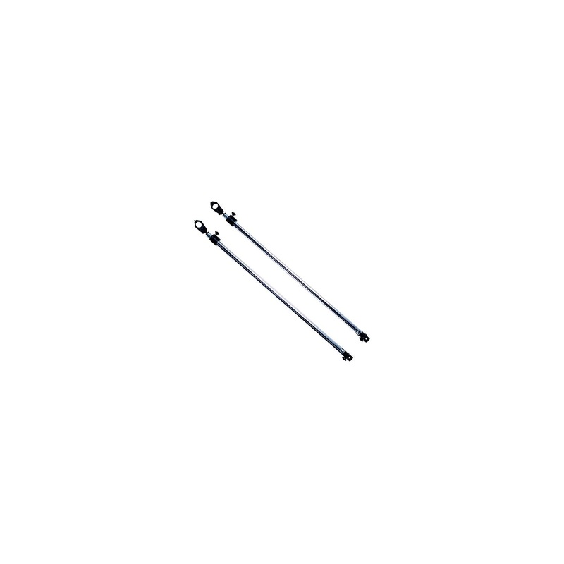 Taylor Adjustable Bimini Support Poles (2) 28 to 48 With 7/8 Jaw Slides (2) and Deck Hinge