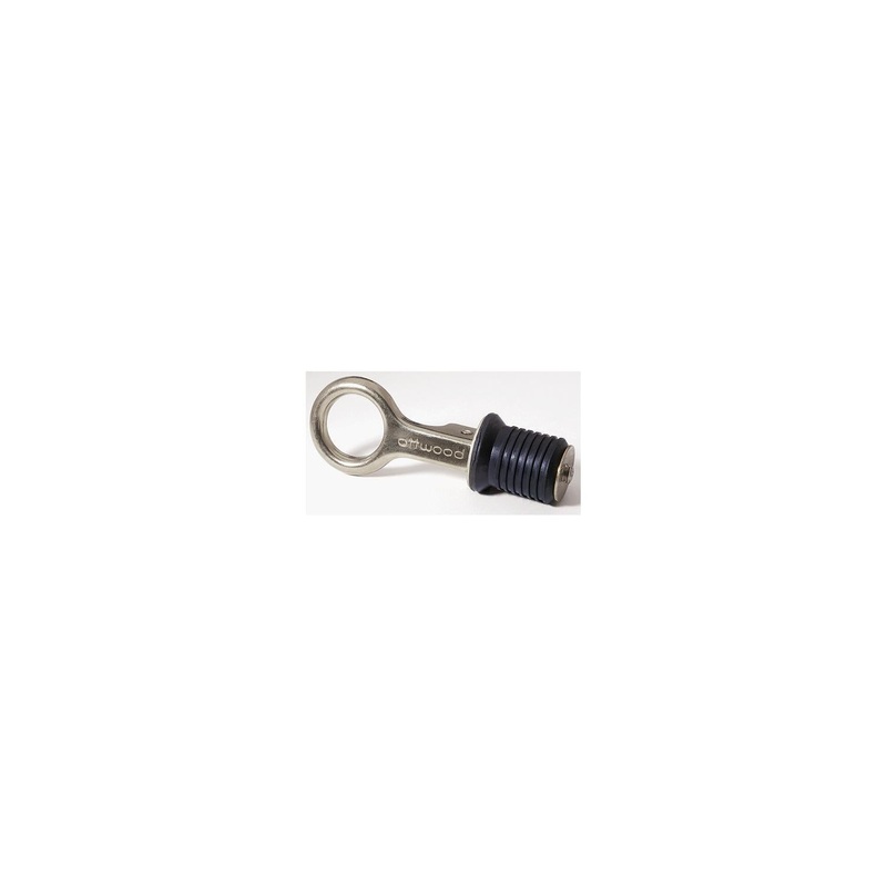 Attwood 1 Drain Plug with Stainless Steel Snap Handle