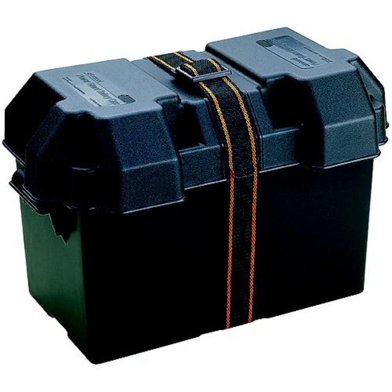 Attwood 90651 Standard Vented Battery Box For Group 24/24M, Black