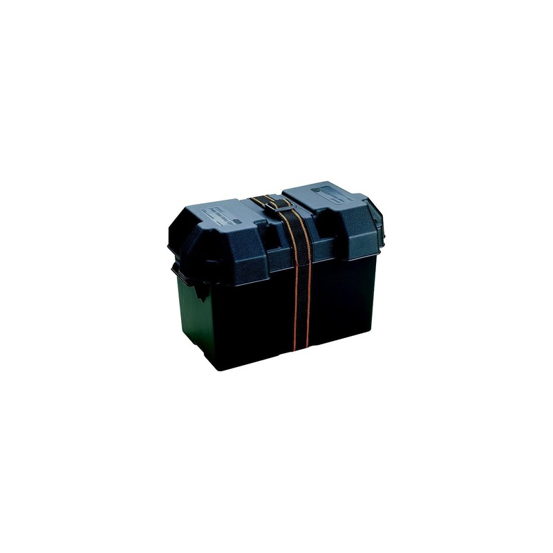 Attwood 90671 Power Guard Battery Box, Black, Fits Group 27M