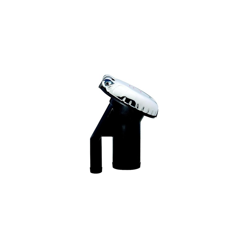 Attwood 99DFPVAS1S Angled Gas Deck Fill For Pressure Release Systems, Stainless Cap