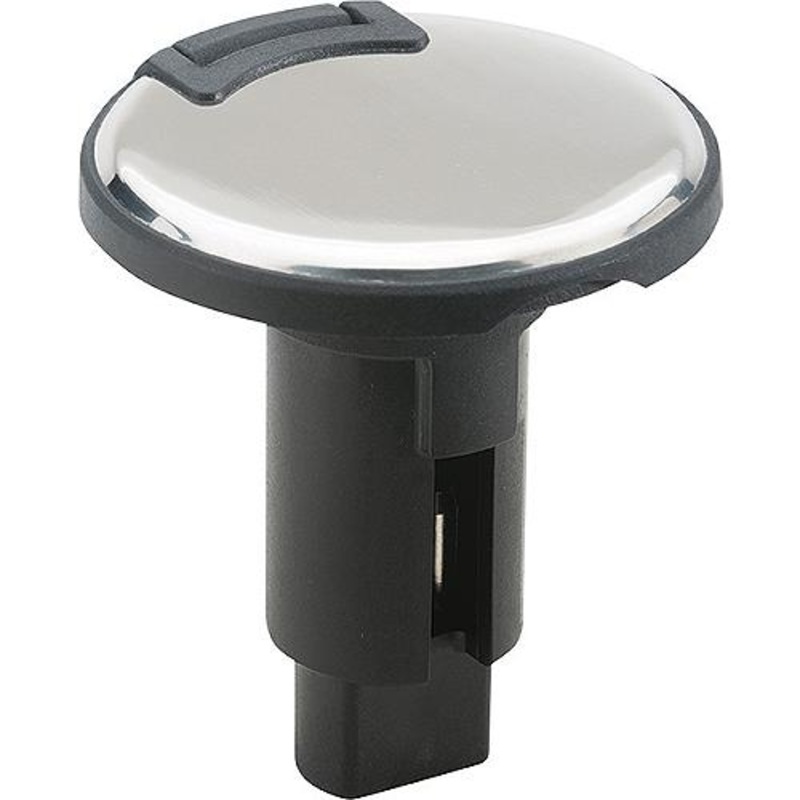 Attwood LightArmor Plug-In Base – Round Series, 3-Pin, 316 S.S.