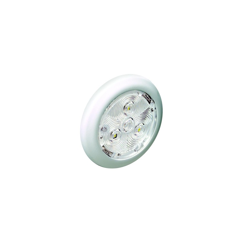 2-3/4 Warm White Interior/Exterior Light w/White Bezel