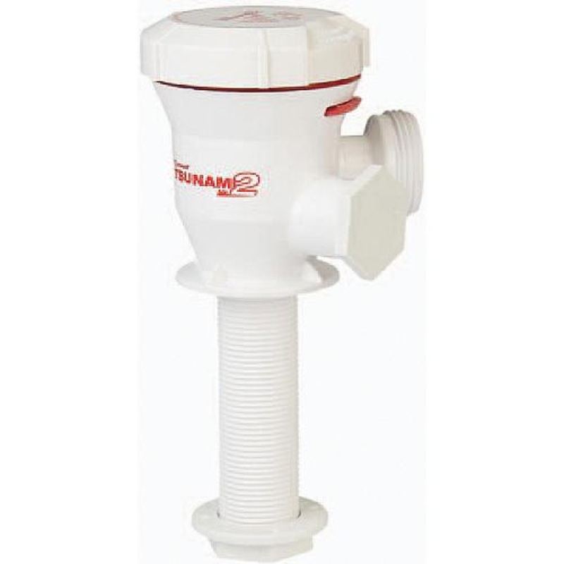 Attwood 56604 Tsunami MK 2 Cartridge Aerator Pump, Long Straight Inlet