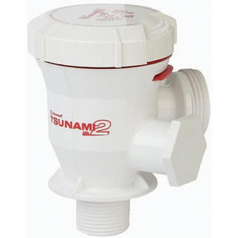 Attwood 56634 Tsunami MK 2 Cartridge Aerator Pump, Short Straight Inlet