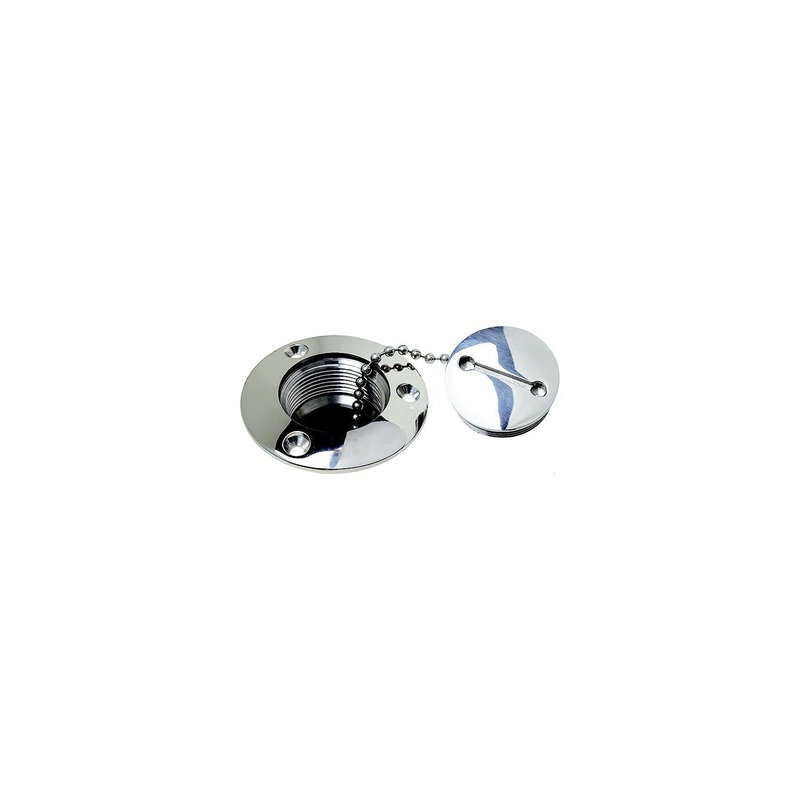 Attwood Deck Fill Replacement Cap For 66126, Stainless Steel