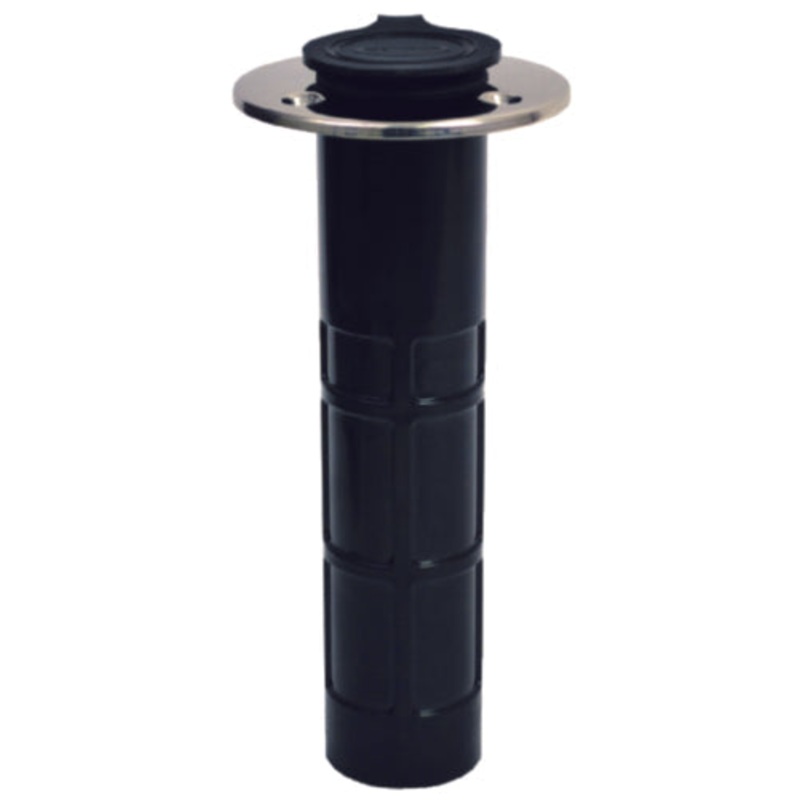Attwood Hybrid Rod Holder ABS Plastic With Stainless Steel Cap, 0 Degree Angle
