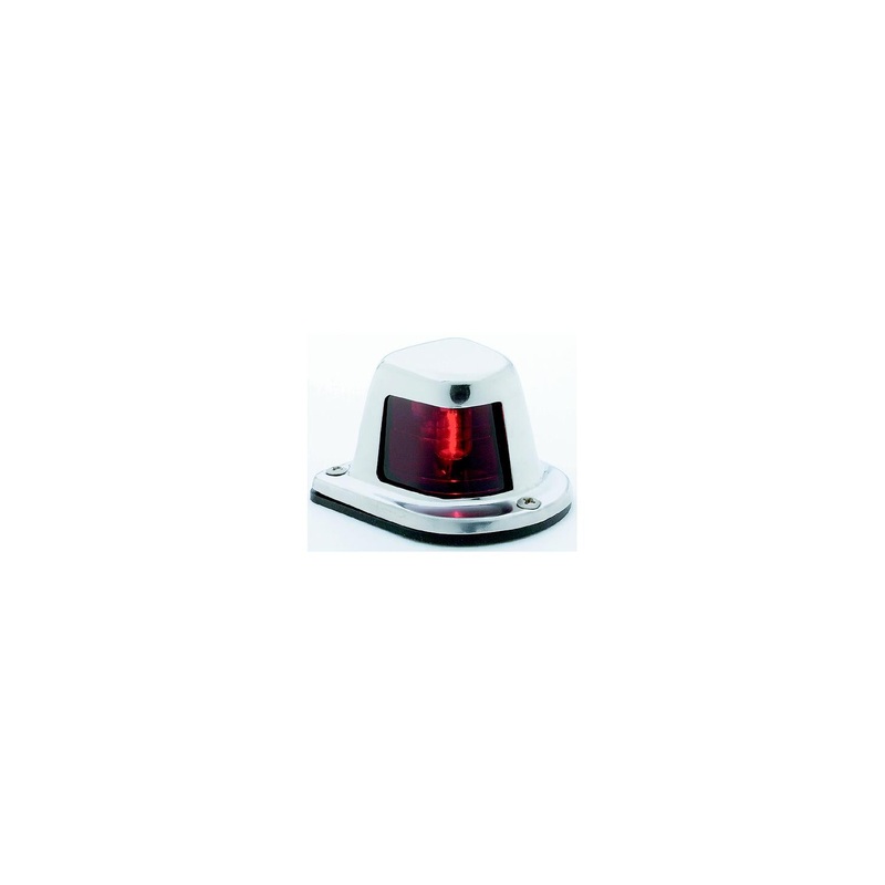 Attwood Side Lights Deck Mount, Stainless Steel – Red