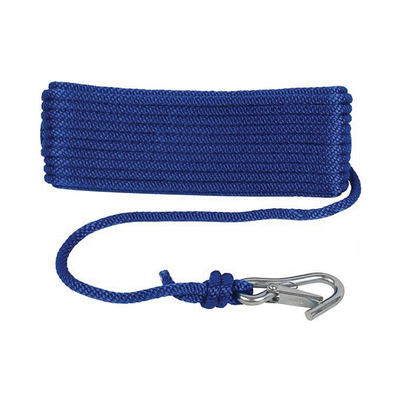 Attwood Solid Braid MFP Anchor Line, 3/8 x 50′ Blue