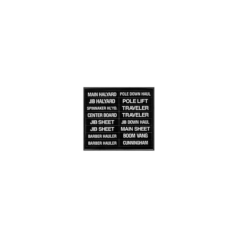 16 Label Set for Sailboats