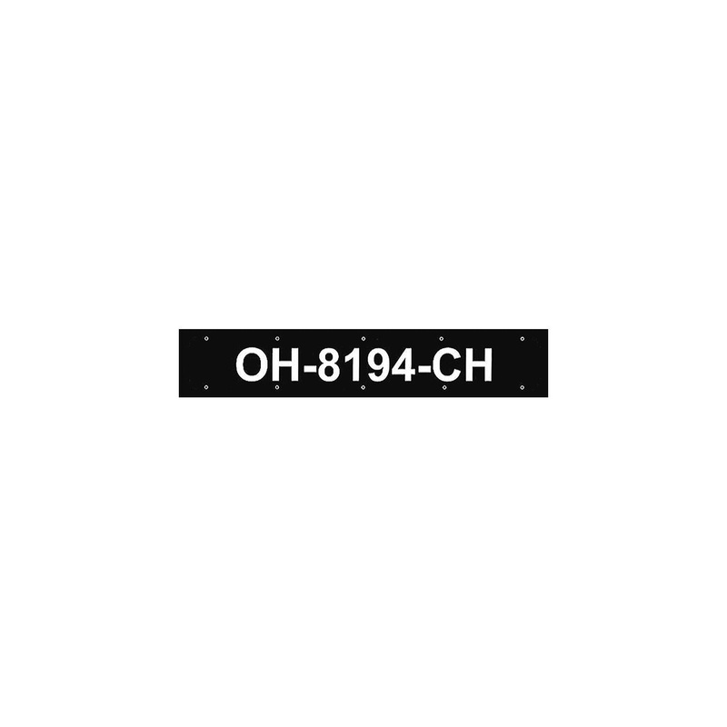 24 Boat Registration Plates, Black