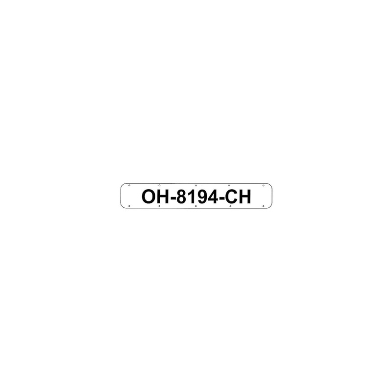 24 Boat Registration Plates, White