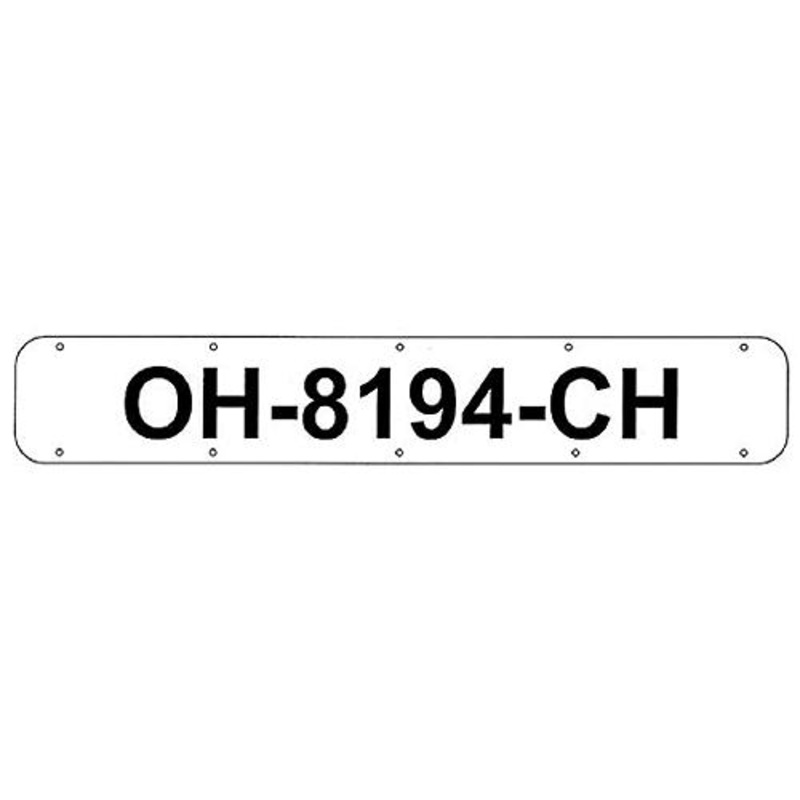 24 Pressure Sensitive Boat Registration Plates