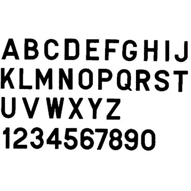 3 Letter, Black C, 10 Pack, Pack of 10