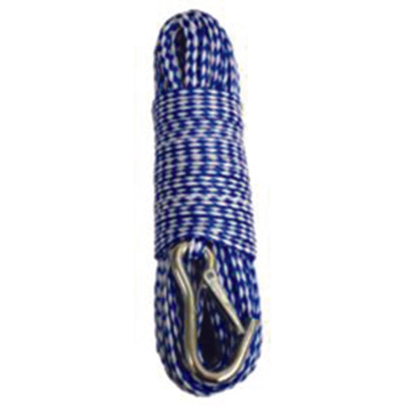 Attwood 1/4 x 100′ Hollow Braid Polypropylene Anchor Line Blue/White